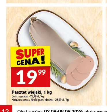 Pasztet wiejski Białecki Wędzarnia promocja w Twój Market