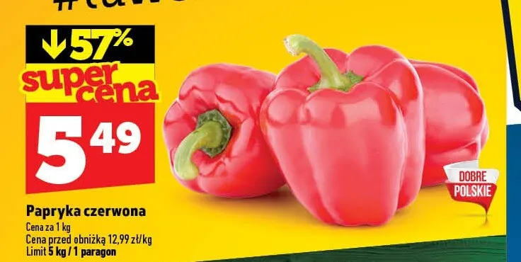 Papryka czerwona promocja w TOPAZ