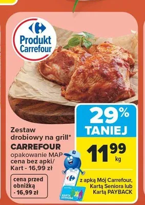 Zestaw drobiowy na grill Carrefour promocja w Carrefour