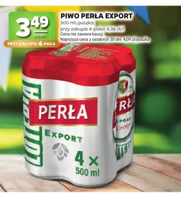 Piwo Perła Export promocja w Stokrotka