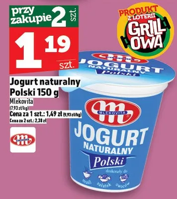 Jogurt naturalny Polski promocja w TOPAZ
