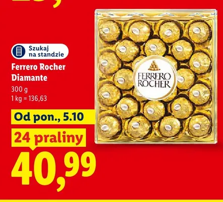 Praliny Ferrero Rocher Diamante promocja w Lidl