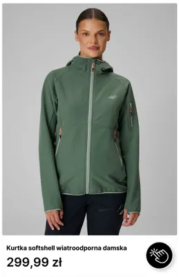 Kurtka softshell wiatroodporna damska 4F promocja w 4F