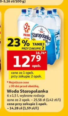 Woda Staropolanka 6-pak promocja w Auchan