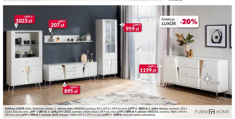 Witryna Luxor promocja w Salony Agata