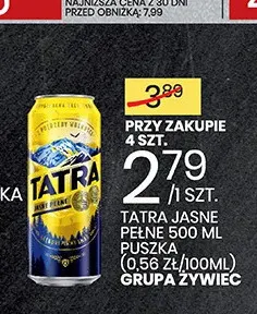 Piwo Tatra promocja w Wafelek