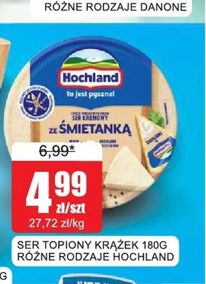 Ser topiony krążek ze śmietanką Hochland promocja w Bingo