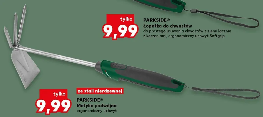 Motyka podwójna PARKSIDE ze stali nierdzewnej promocja w Kaufland