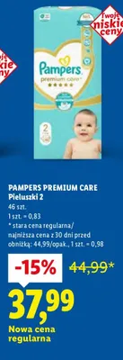 Pieluszki Premium Care 2 promocja w Lidl