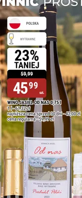 Wino białe Jasiel Od Nas promocja w bi1