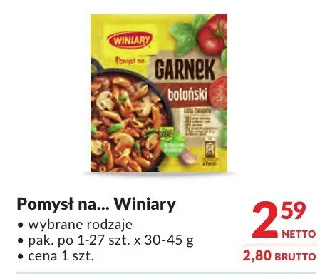Pomysł na... Winiary wybrane rodzaje promocja w Makro