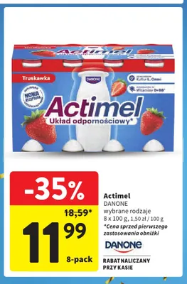 Actimel Danone 8-pak promocja w Intermarche