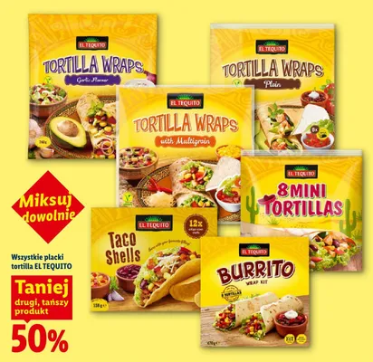 Placki tortilla El Tequito promocja w Lidl