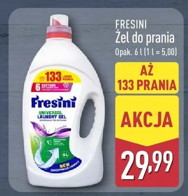 Żel do prania 6 l promocja w Aldi