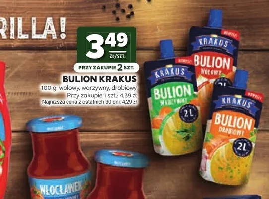 Bulion warzywny Krakus promocja w Stokrotka