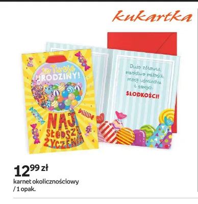 Karnet okolicznościowy Kukartka promocja w Empik