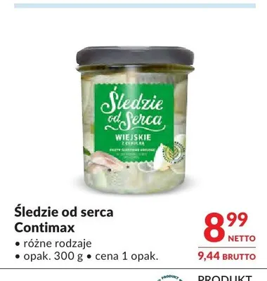 Śledzie od serca Contimax promocja w Makro