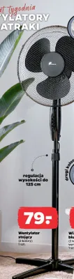Wentylator stojący 40 cm 230V 3 poziomy prędkości regulacja wysokości do 125 cm Netto promocja w Netto