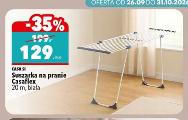 Suszarka na pranie Casaflex Casa Si promocja w Biedronka