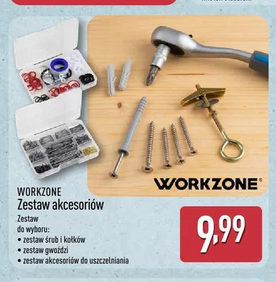 Zestaw gwoździ WORKZONE promocja w Aldi