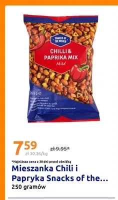 Mieszanka przekąsek chili i papryka Snacks of the World promocja w Action
