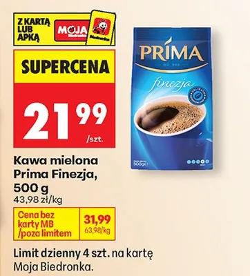 Kawa mielona Finezja promocja w Biedronka
