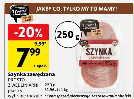 Szynka zawędzana promocja w Intermarche