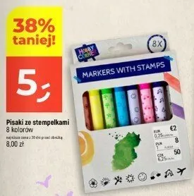 Pisaki ze stempelkami Hobby Corner 8 kolorów promocja w Dealz