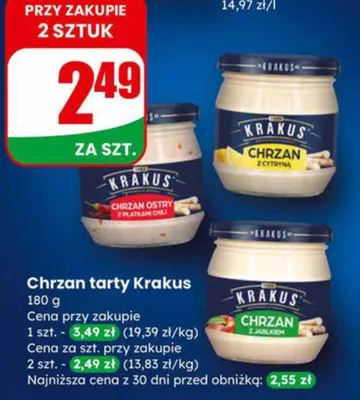 Chrzan tarty promocja w Dino