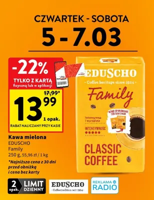 Kawa mielona Family promocja w Intermarche