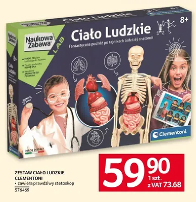 Zestaw Ciało Ludzkie Clementoni promocja w Selgros