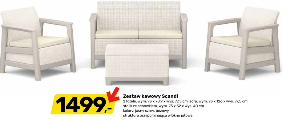 Zestaw kawowy Scandi promocja w Bricomarche