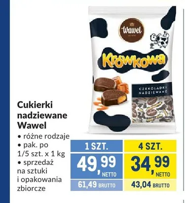 Cukierki nadziewane Wawel promocja w Makro