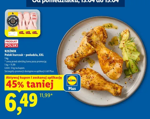 Kurczak polski - podudzia, XXL promocja w Lidl