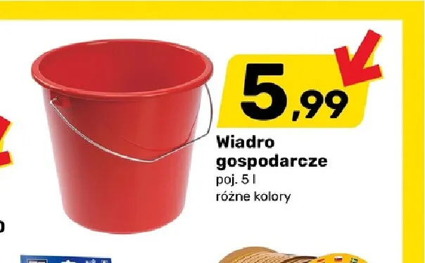 Wiadro gospodarcze 5 l promocja w Bricomarche