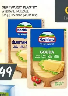 Ser twardy plastry Hochland Gouda promocja w Słoneczko