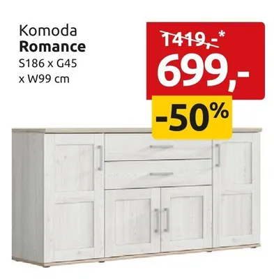 Komoda Romance promocja w Black Red White