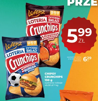 Chipsy Lorenz Crunchips Canadian Maple Syrup and Paprika Style promocja w Duży Ben