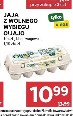 Jaja z wolnego wybiegu O!Jajo promocja w Stokrotka
