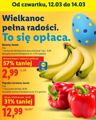 Banany, luzem promocja w Lidl
