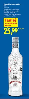 Wódka Krupnik Premium, 500 ml promocja w Lidl
