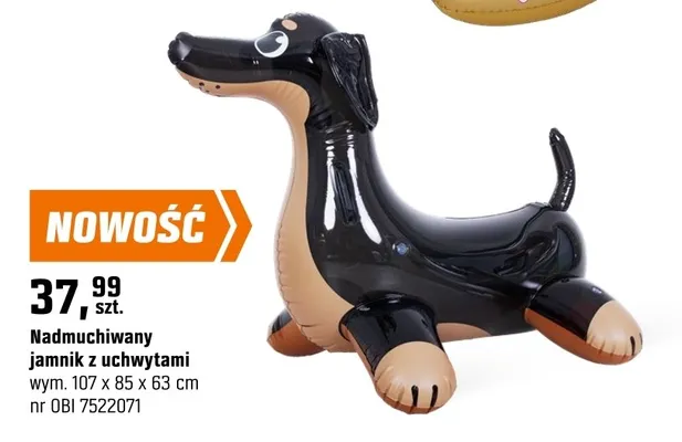 Nadmuchiwany jamnik z uchwytami promocja w OBI