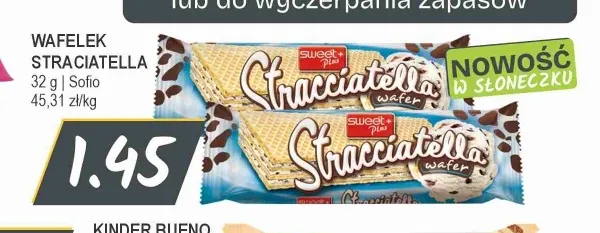 Wafelek Stracciatella Sweet+ Plus promocja w Słoneczko