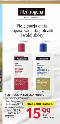 Emulsja Neutrogena Deep Moisture promocja w Selgros