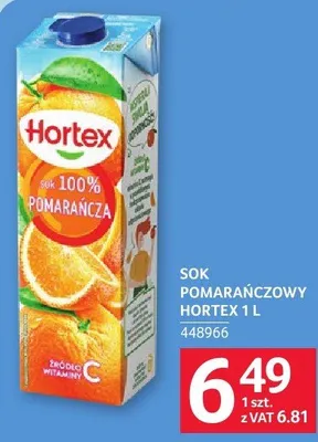 Sok pomarańczowy Hortex 1l promocja w Selgros