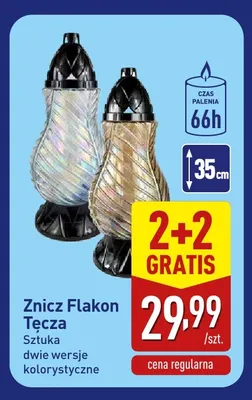 Znicz Flakon Tęcza promocja w Aldi