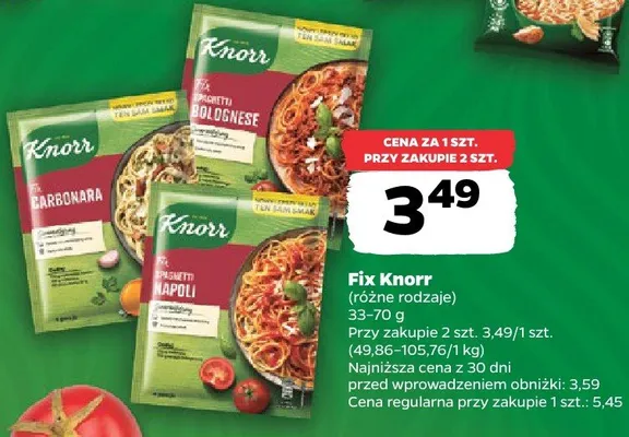 Fix Knorr Carbonara promocja w Netto