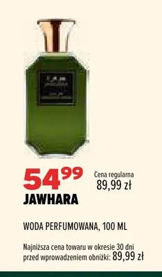 Woda perfumowana Jawhara promocja w Drogerie Natura