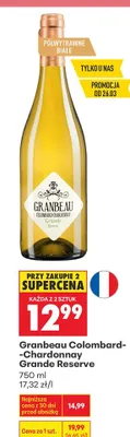 Wino Colombard-Chardonnay Grande Reserve promocja w Biedronka