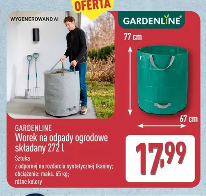 Worek na odpady ogrodowe składany 272 l Gardenline promocja w Aldi